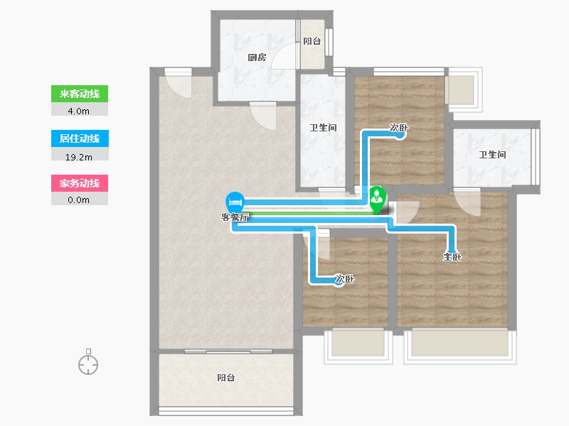 广东省-深圳市-天健公馆-81.22-户型库-动静线