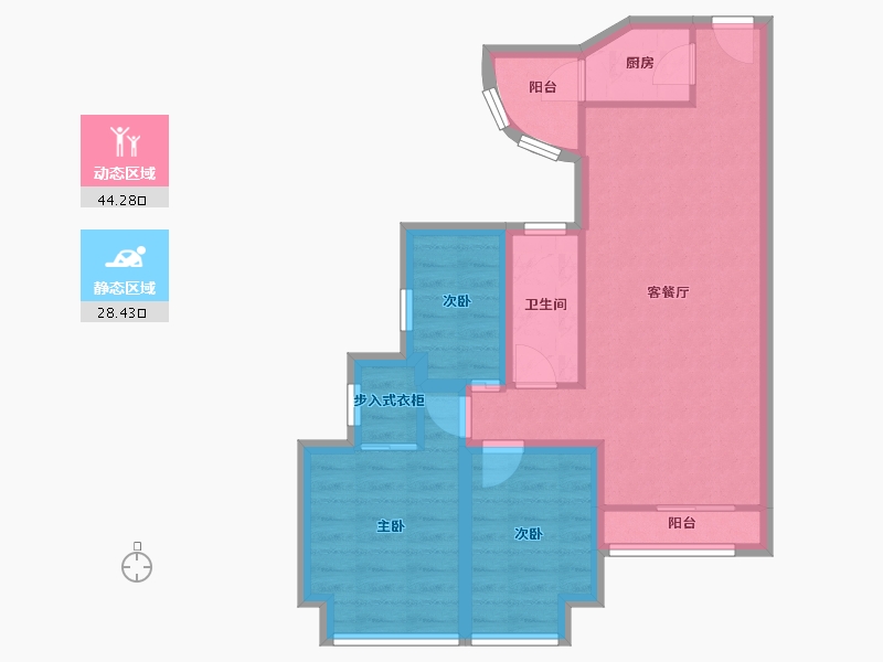 广东省-深圳市-雅云轩-64.06-户型库-动静分区