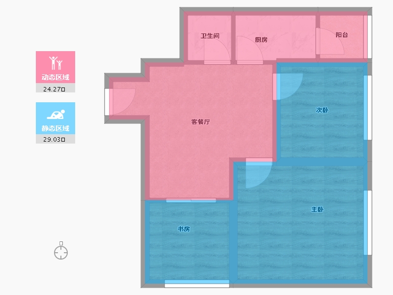 广东省-深圳市-御锦公馆-46.65-户型库-动静分区