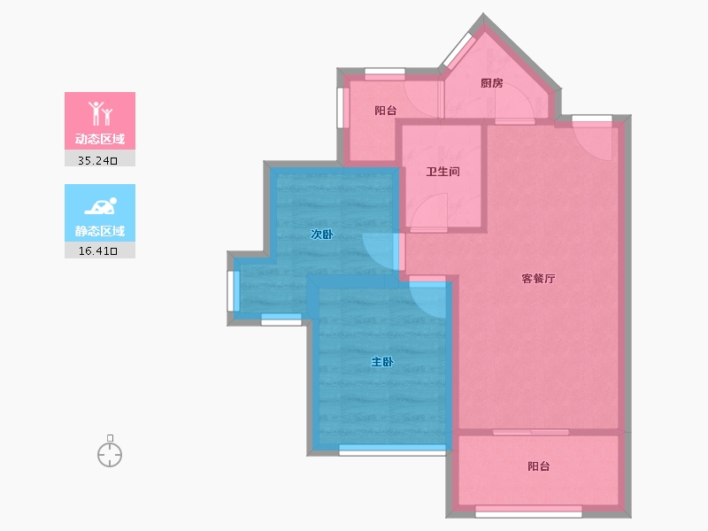 广东省-深圳市-中城天邑花园-45.05-户型库-动静分区