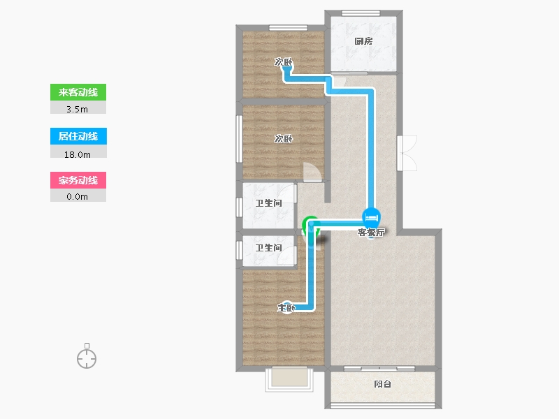 山西省-运城市-鸿鑫花园-109.23-户型库-动静线