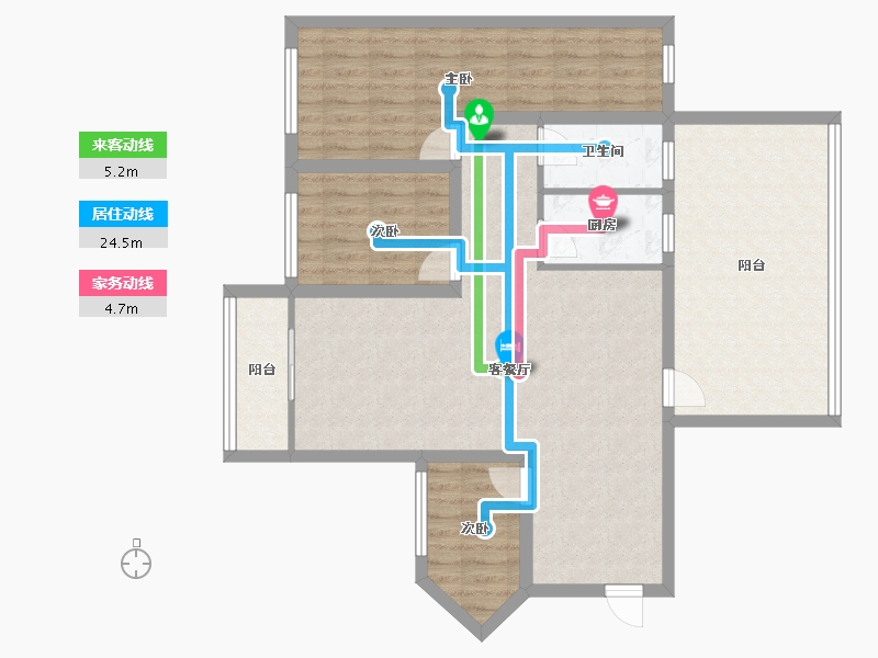 广东省-深圳市-凯丰花园-102.36-户型库-动静线