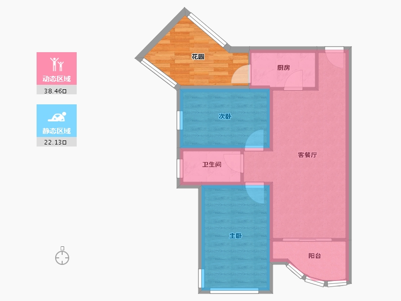 广东省-深圳市-绿洲丰和家园-61.70-户型库-动静分区