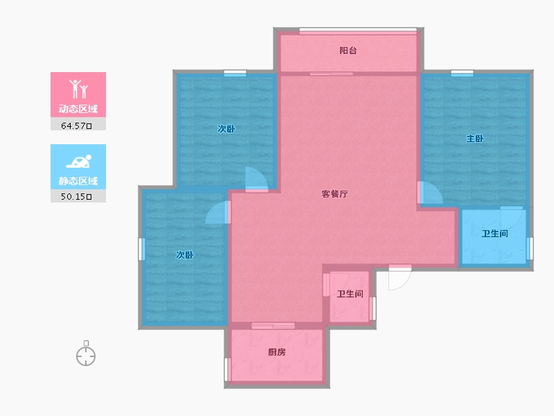 广东省-深圳市-现代苑-103.20-户型库-动静分区