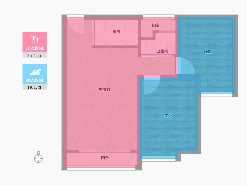 广东省-深圳市-京基滨河时代广场-43.33-户型库-动静分区