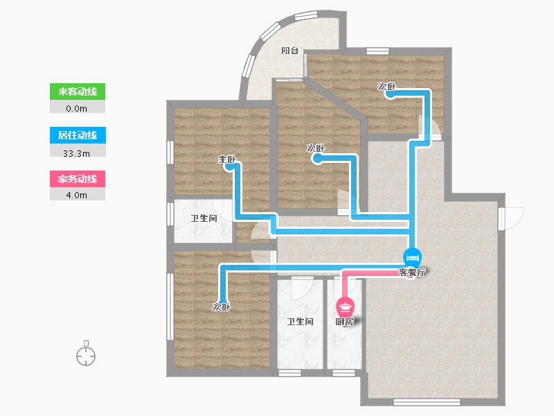 广东省-深圳市-长安花园-107.30-户型库-动静线