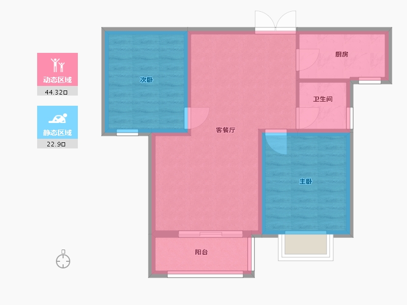 河北省-邢台市-大河时代·壹号院-72.00-户型库-动静分区