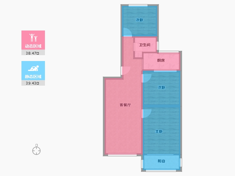 广东省-深圳市-长城一花园-68.98-户型库-动静分区