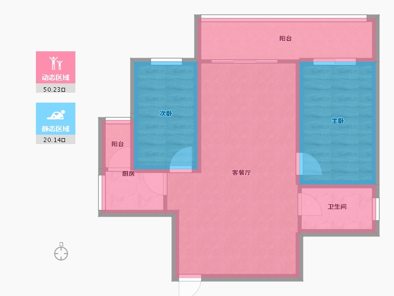 广东省-深圳市-景源华庭-62.56-户型库-动静分区