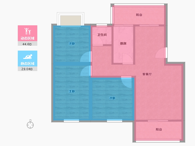 广东省-深圳市-静逸居-65.00-户型库-动静分区