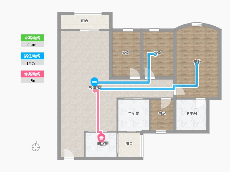 广东省-深圳市-金地海景花园A区-108.78-户型库-动静线