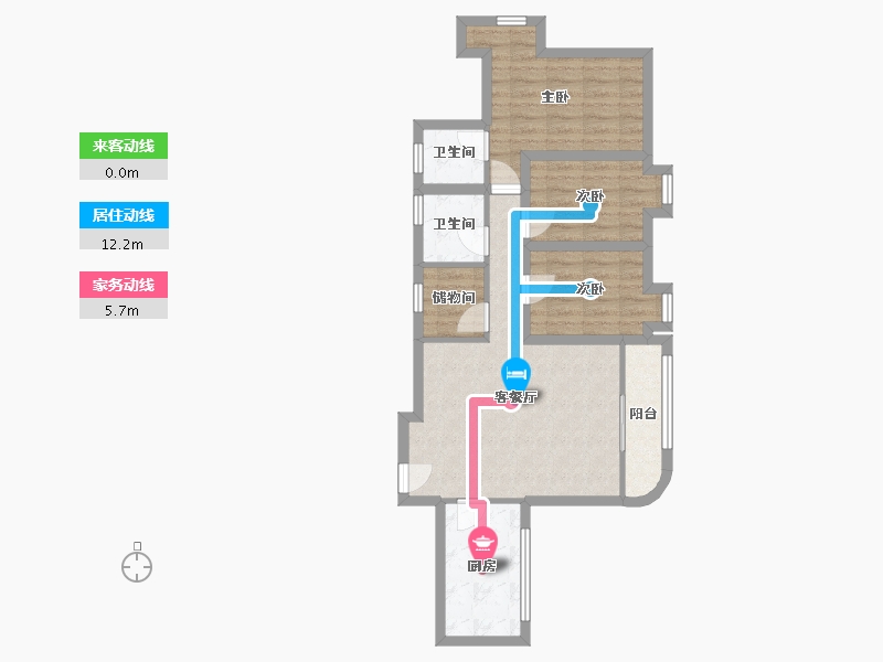 广东省-深圳市-嘉汇新城-73.94-户型库-动静线