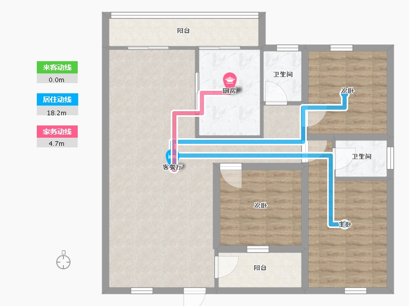 广东省-深圳市-翰岭院-87.31-户型库-动静线