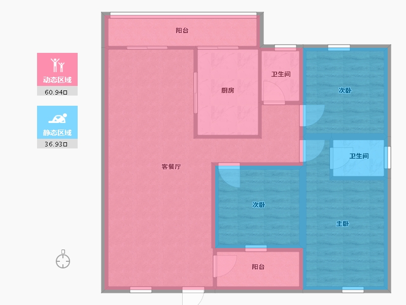 广东省-深圳市-翰岭院-87.31-户型库-动静分区