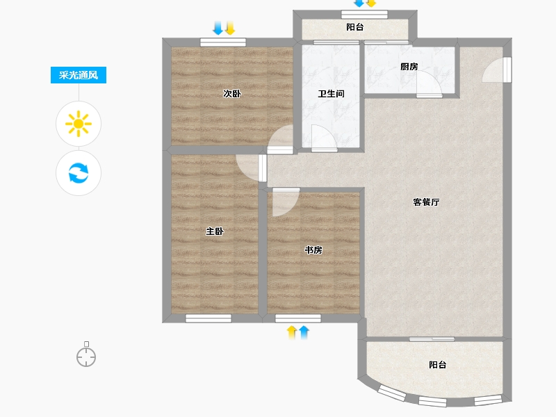 广东省-深圳市-先龙阁-81.01-户型库-采光通风