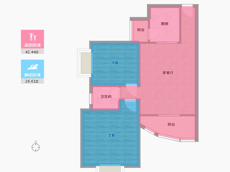 广东省-深圳市-云顶翠峰(一期)-61.19-户型库-动静分区