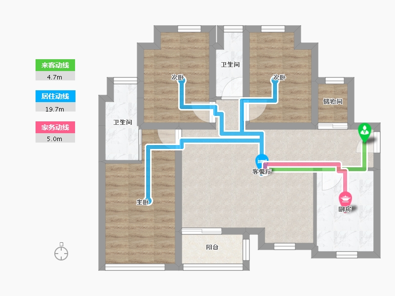 广东省-深圳市-中城天邑花园-68.50-户型库-动静线