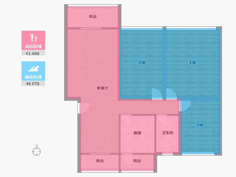 广东省-深圳市-梅兴苑(北区)-99.26-户型库-动静分区