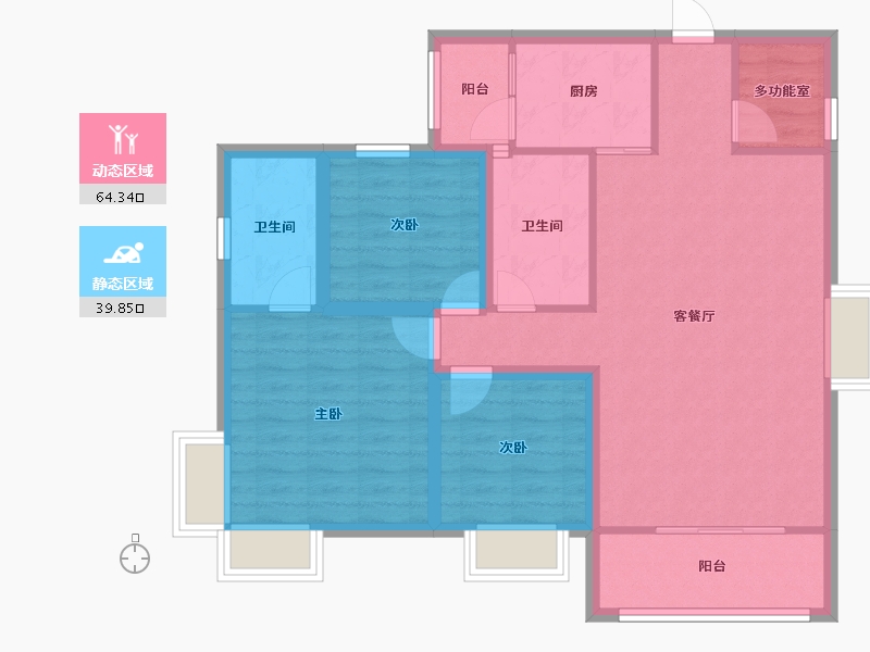 广东省-深圳市-安居苑（上梅林）-93.24-户型库-动静分区