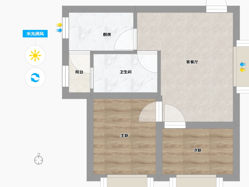 广东省-深圳市-瑞昌大厦-32.21-户型库-采光通风