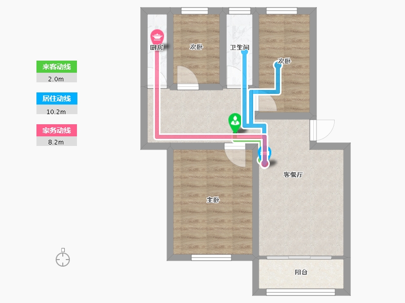 广东省-深圳市-梅兴苑(北区)-54.99-户型库-动静线