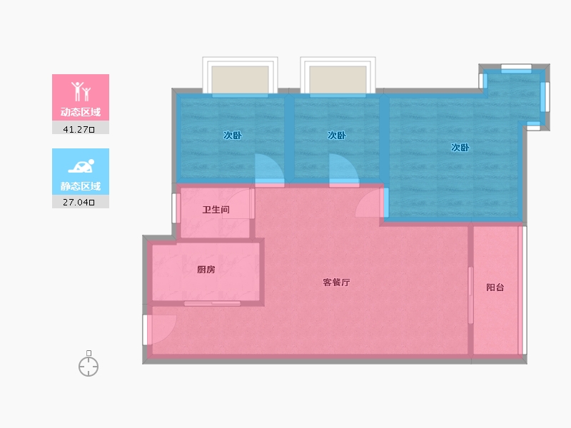 广东省-深圳市-中港城-60.45-户型库-动静分区