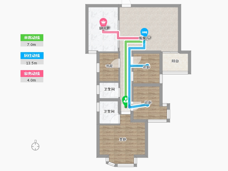 广东省-深圳市-星河雅居-70.24-户型库-动静线