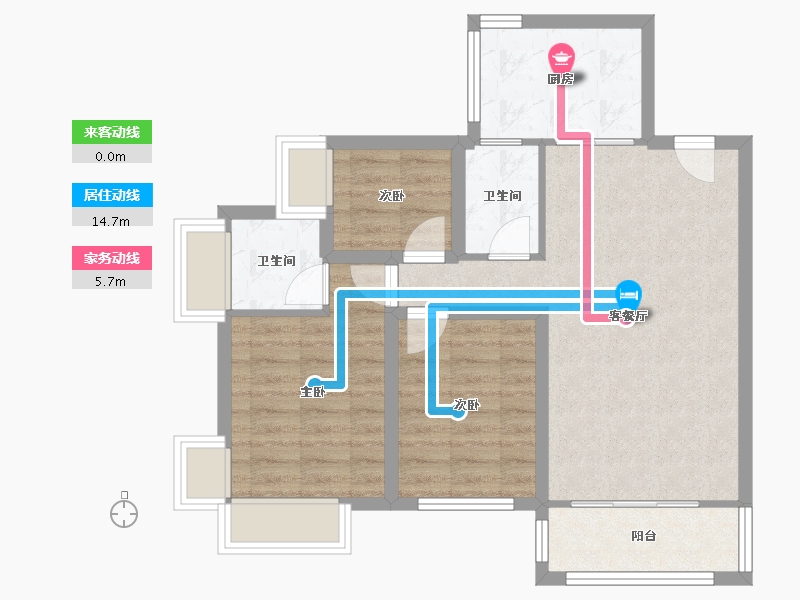 广东省-深圳市-中城天邑花园-71.04-户型库-动静线