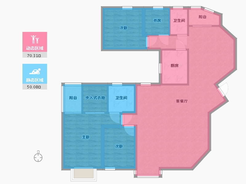 广东省-深圳市-百花公寓二期-108.24-户型库-动静分区