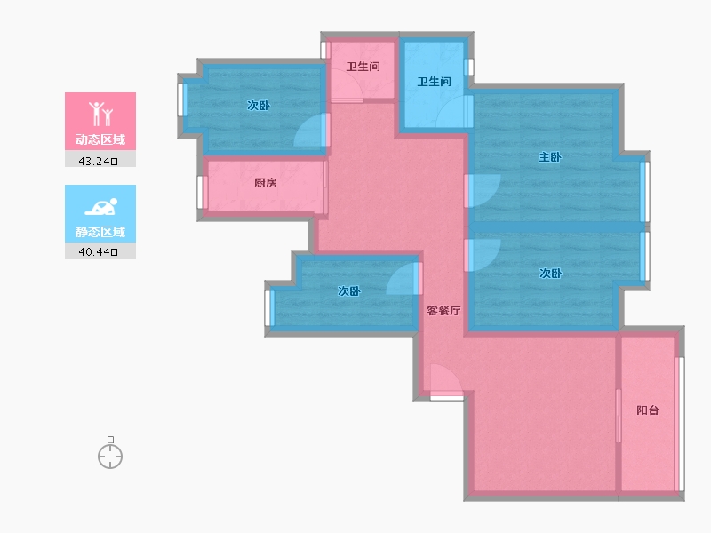 广东省-深圳市-全海花园-72.31-户型库-动静分区