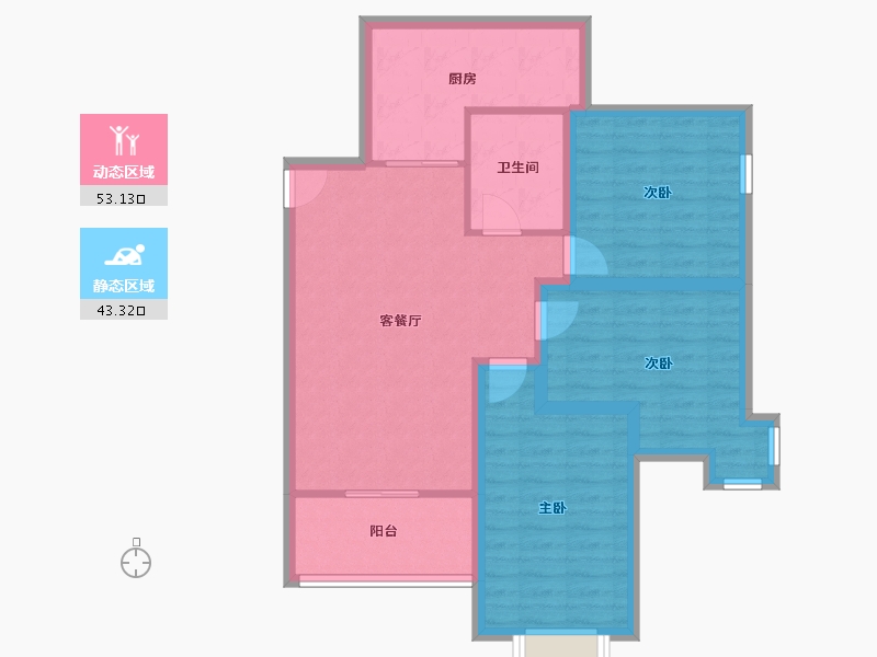 广东省-深圳市-金众小区-86.27-户型库-动静分区