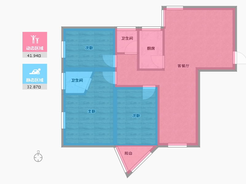 广东省-深圳市-长安花园-65.72-户型库-动静分区