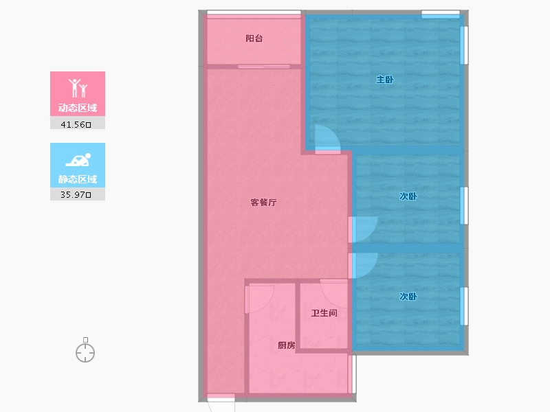 广东省-深圳市-中港城-68.83-户型库-动静分区