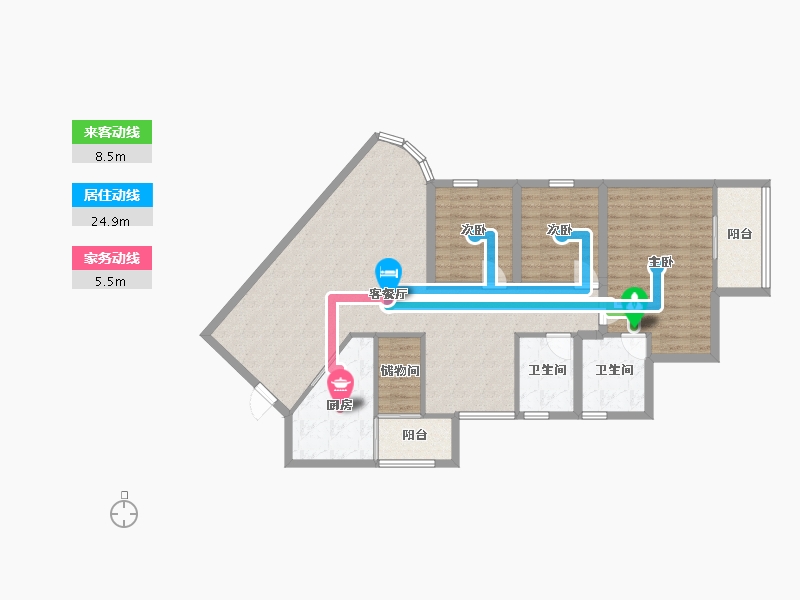 广东省-深圳市-中海华庭-108.00-户型库-动静线