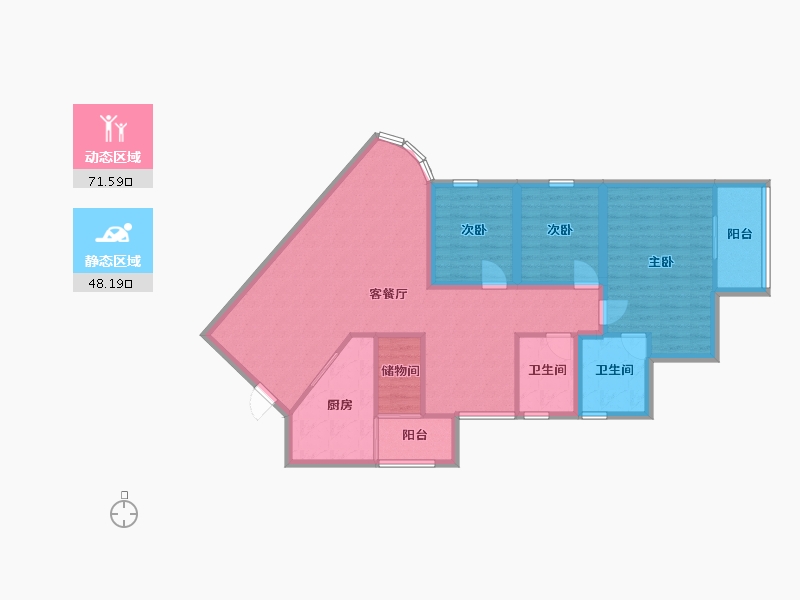 广东省-深圳市-中海华庭-108.00-户型库-动静分区