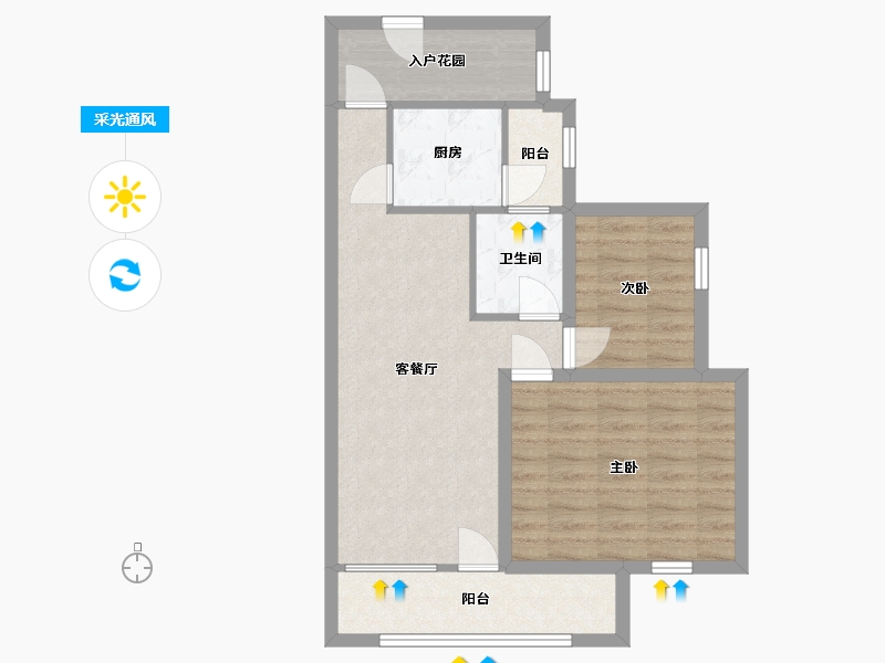 广东省-深圳市-翰岭院-67.19-户型库-采光通风