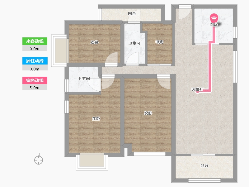 广东省-深圳市-富怡雅居-86.76-户型库-动静线