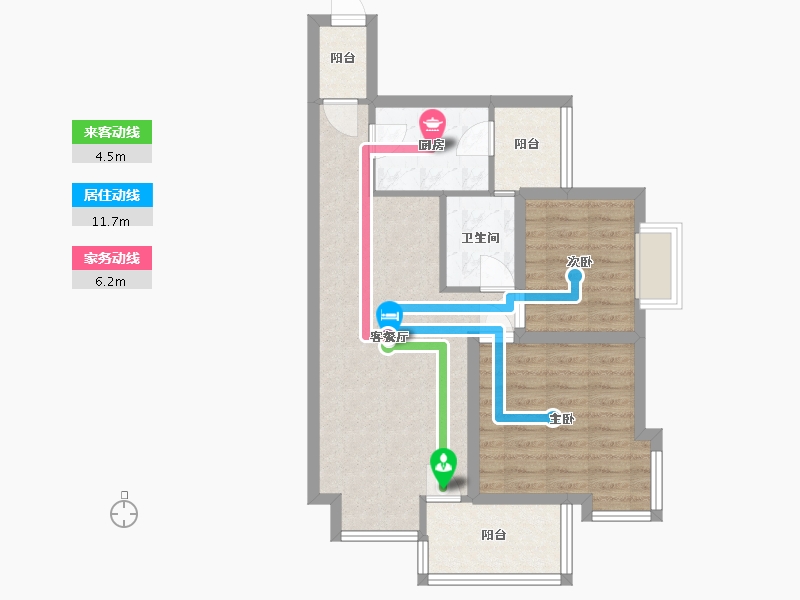 广东省-深圳市-翰岭院-66.33-户型库-动静线