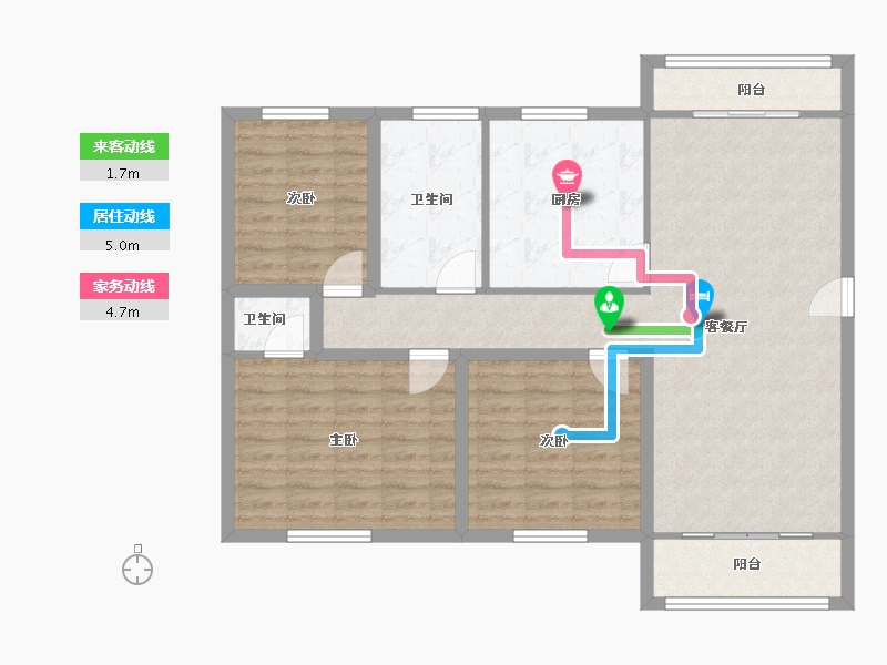 广东省-深圳市-博伦花园-103.39-户型库-动静线