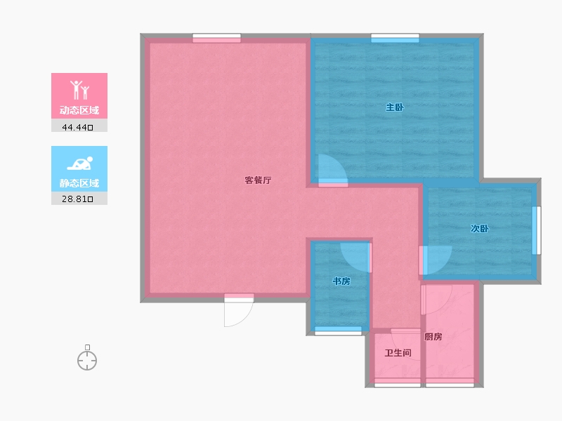 广东省-深圳市-富强花园-65.37-户型库-动静分区