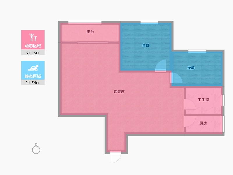 广东省-深圳市-韵动家园-74.63-户型库-动静分区