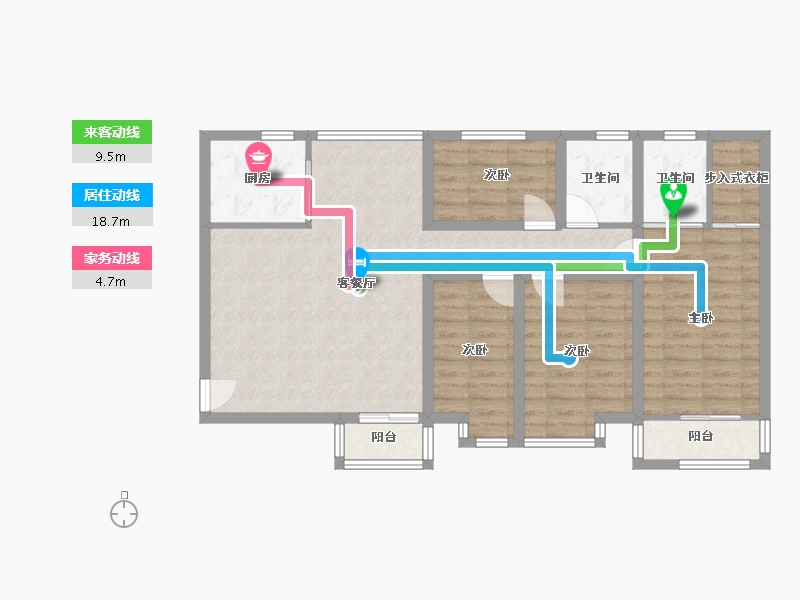 广东省-深圳市-百花园（一期）-92.50-户型库-动静线