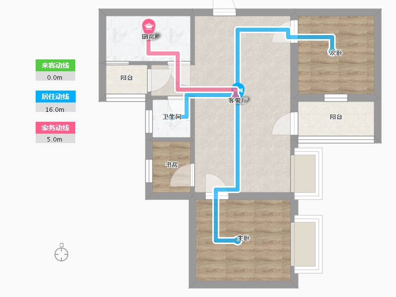 广东省-深圳市-彩云居-52.30-户型库-动静线