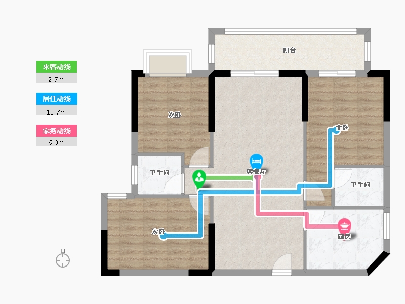 福建省-三明市-水榭新城-87.50-户型库-动静线