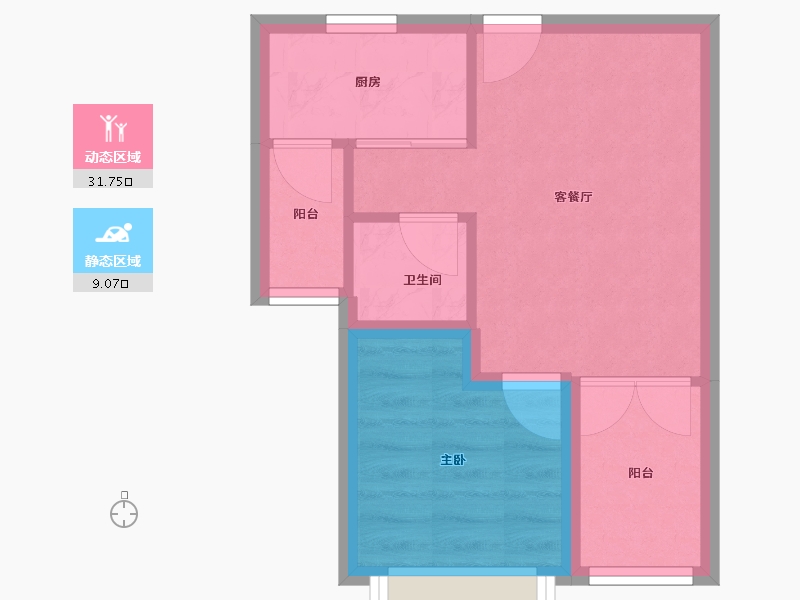 广东省-深圳市-深港1号-35.85-户型库-动静分区