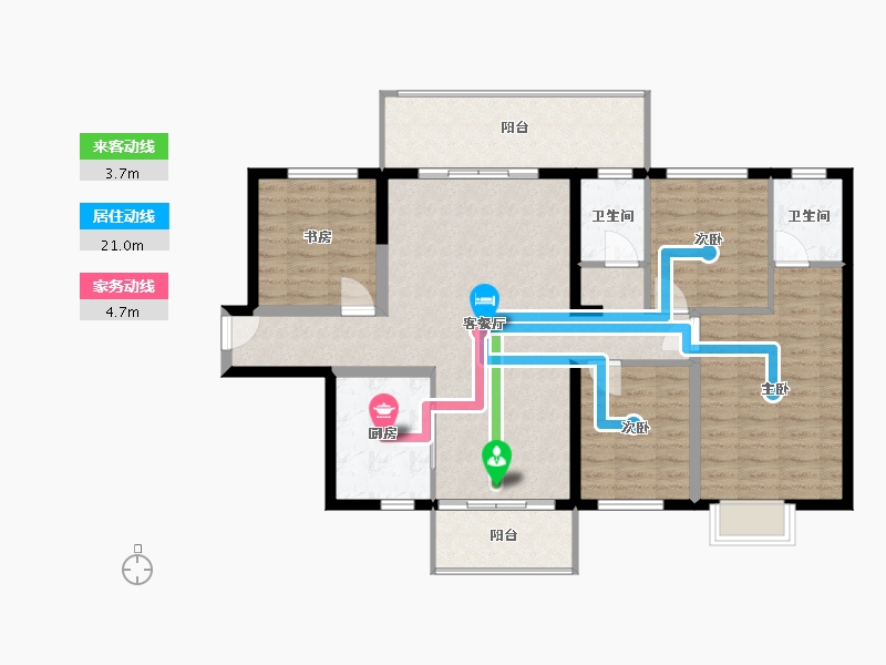 广西壮族自治区-南宁市-河南水厂生活区-112.20-户型库-动静线