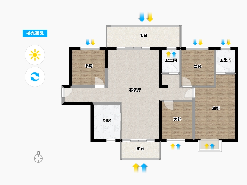 广西壮族自治区-南宁市-河南水厂生活区-112.20-户型库-采光通风