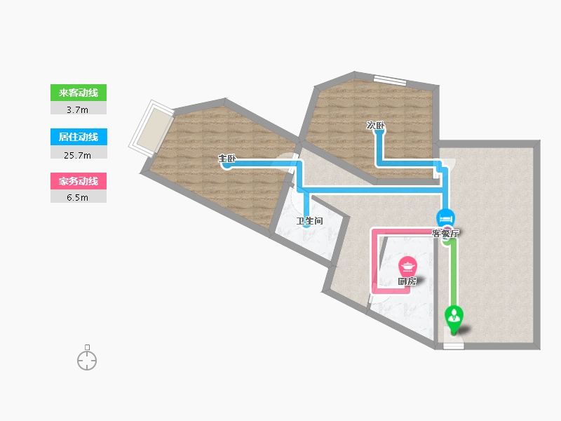 广东省-深圳市-彩虹新都-82.69-户型库-动静线