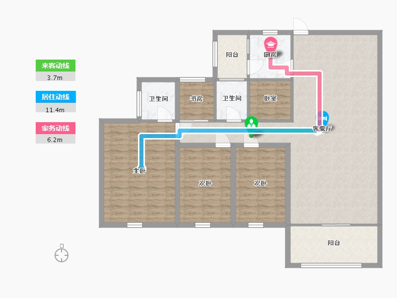 广东省-深圳市-金地香蜜山-123.15-户型库-动静线