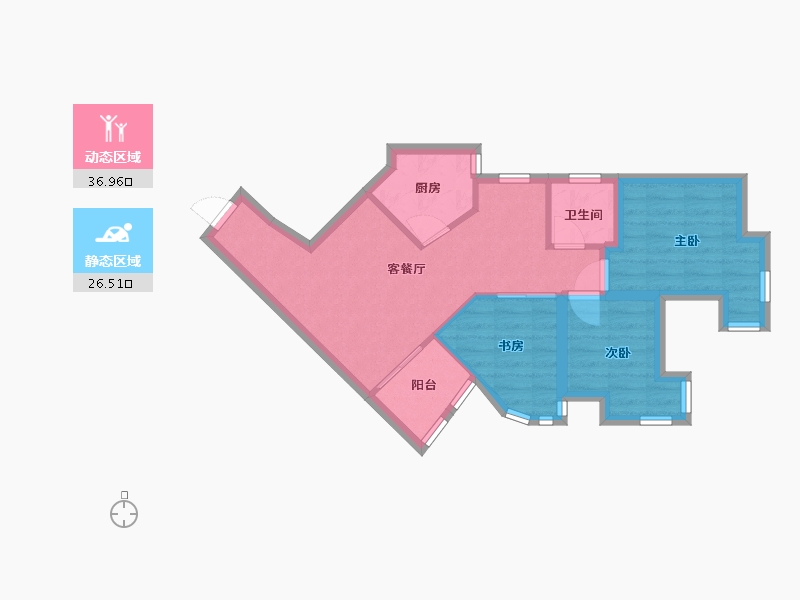 广东省-深圳市-骏皇名居-55.77-户型库-动静分区